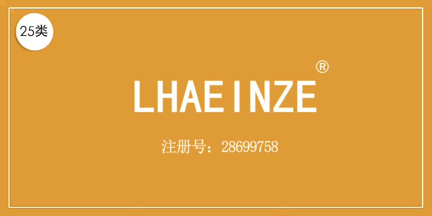 25類服裝鞋帽